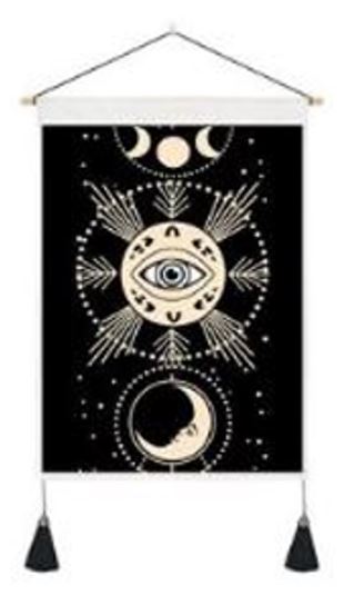 Eye Tapestry Wall Hanger - 13.75 wide x 19.5 inch long - 35×50cm - China - NEW523