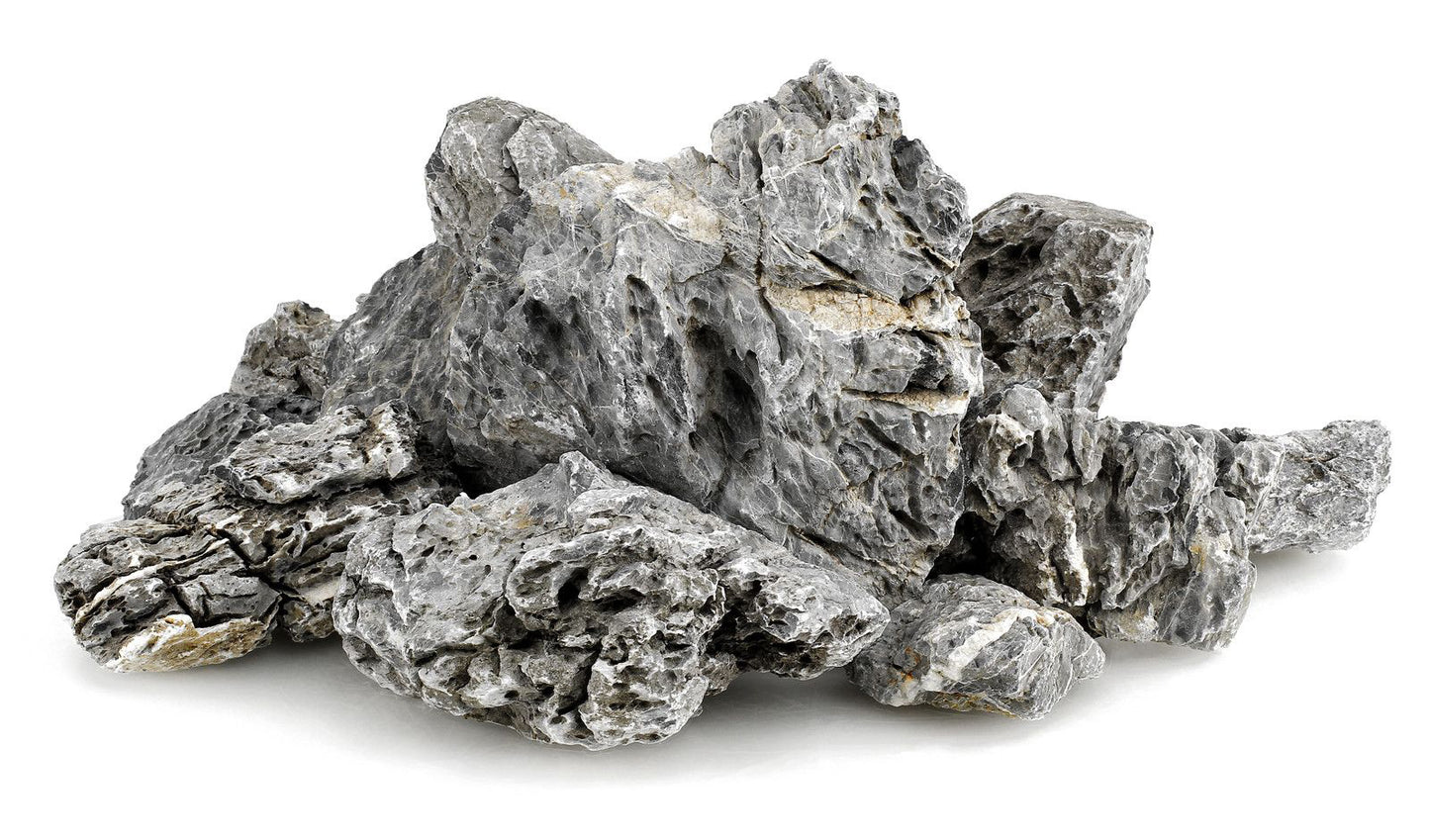 Seiryu Stone Aquarium Rock 10–30cm | Natural Grey Aquascaping Stone (Per lb)