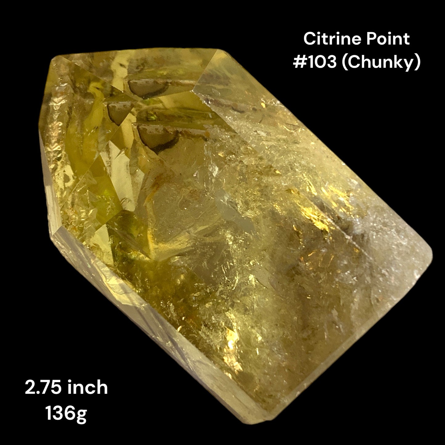 Citrine - 2.75 inch -136g - - Polished Points
