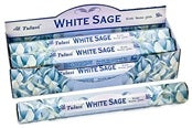 Tulasi Incense - White Sage - Box of 6 Packs 20 Sticks per - NEW1120