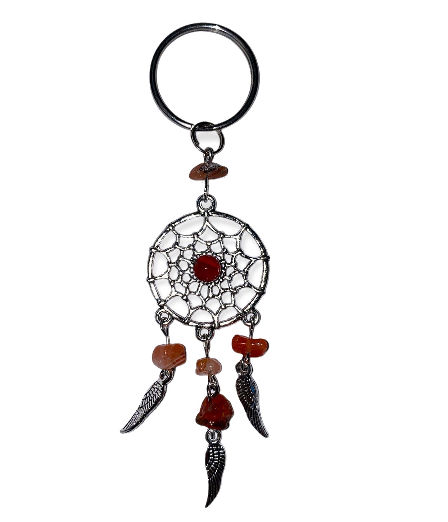 Carnelian - Dream Catcher Key rings - 4.25 x 1 inch - NEW1022