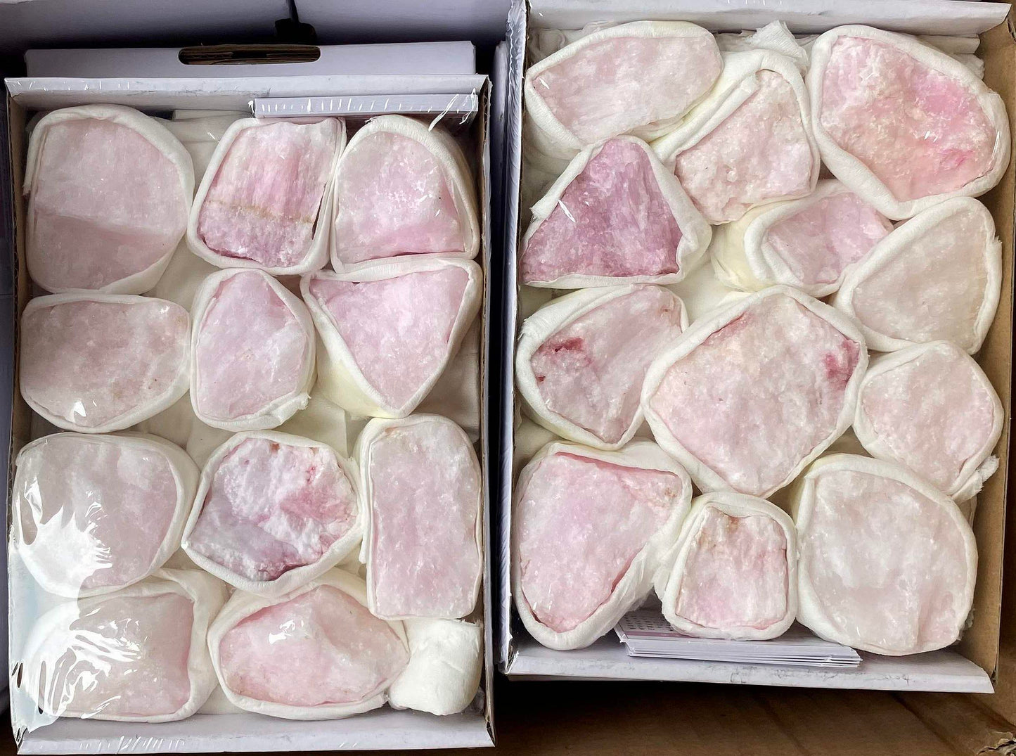 Pink Aragonite - Bulk Rough Minerals - 20X15cm Box - China - NEW223