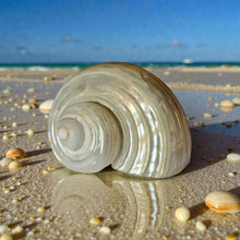 Load image into Gallery viewer, Pearlized Silver Mouth Turbo - Turbo Argyrostomus
