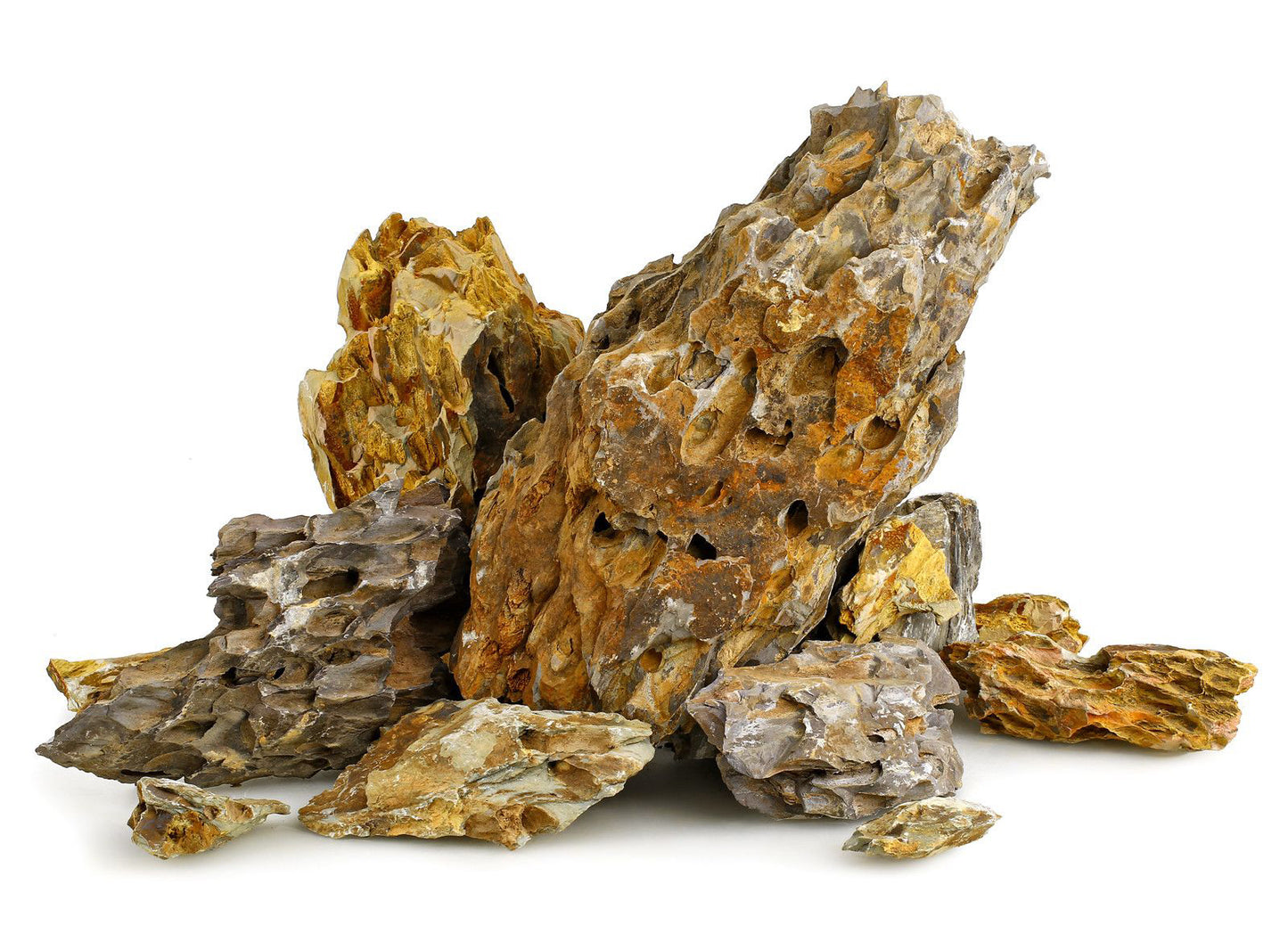 Ohko Dragon Stone Aquarium Rock 10–50cm | Natural Aquascaping Stone (Per lb)