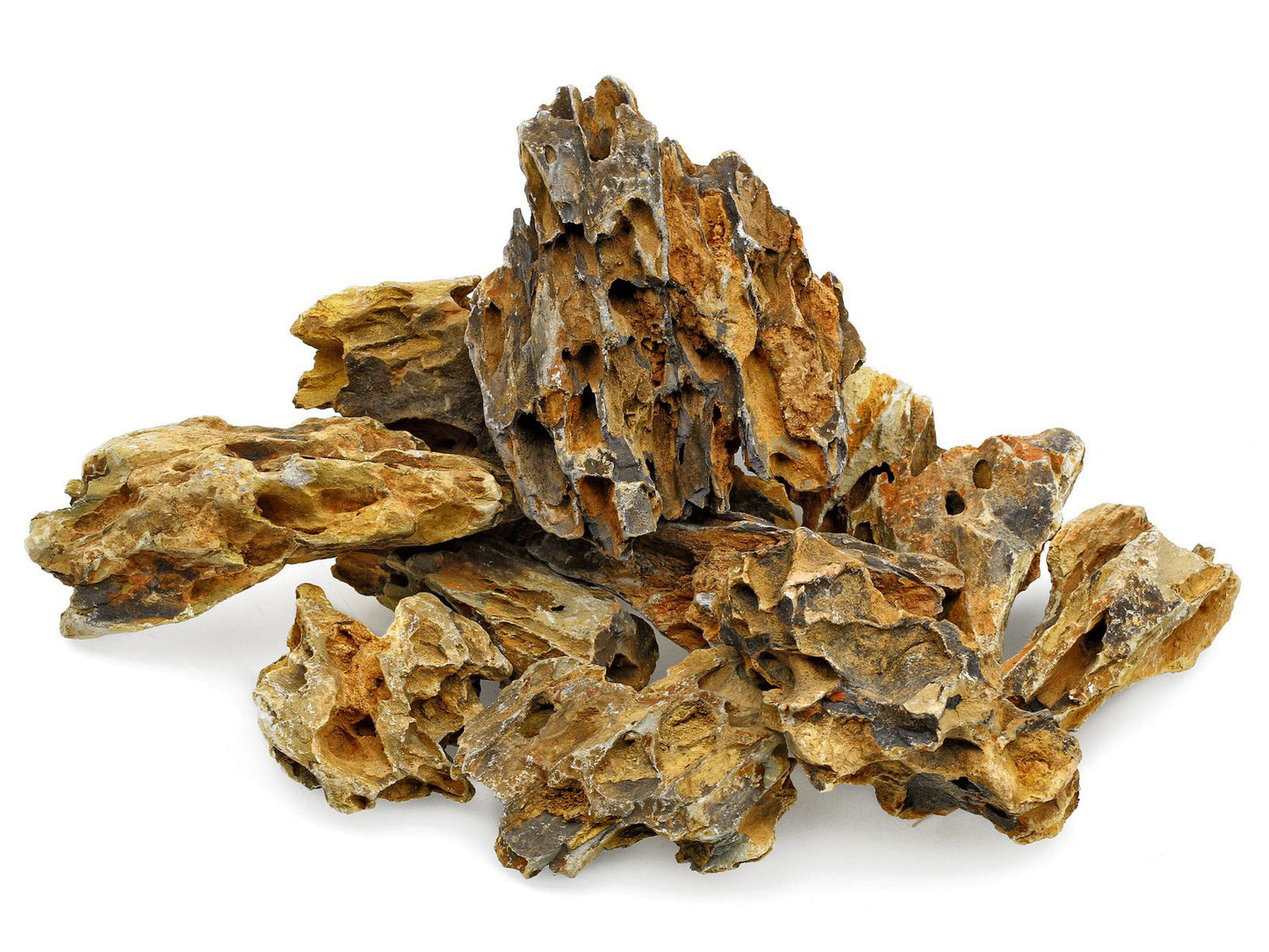 Ohko Dragon Stone Aquarium Rock 10–50cm | Natural Aquascaping Stone (Per lb)
