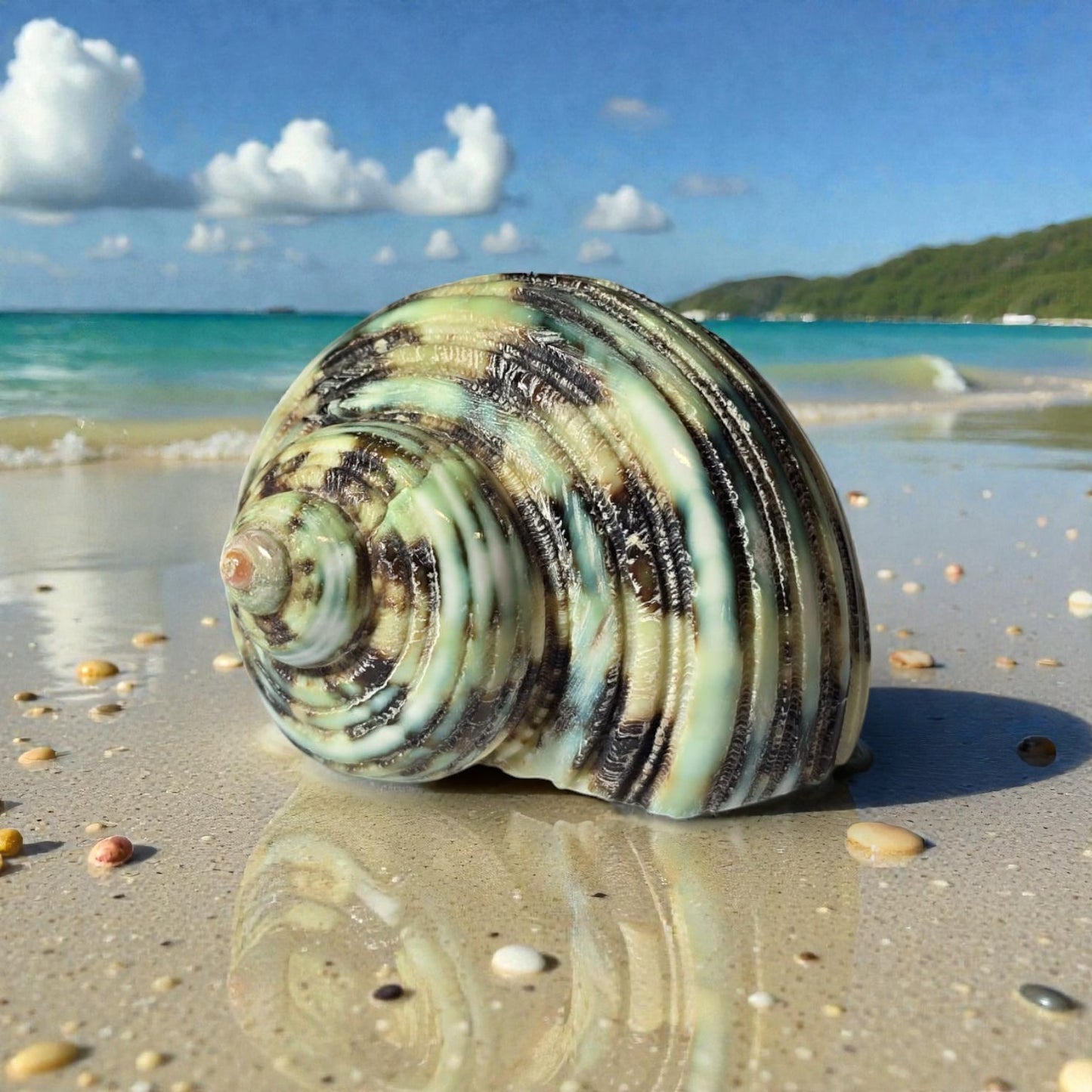 Polished Green Turbo - Turbo Setosus