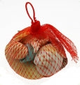SS6008 Assorted Polished Shells in Mesh Net Bag - 1 KG Bag
