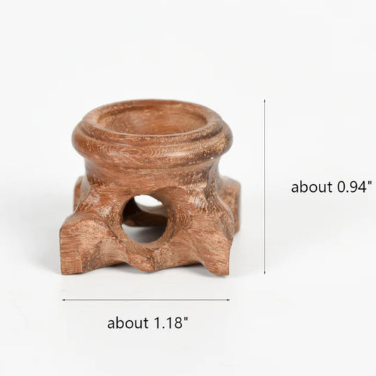 30 x 22mm -  Sphere Stand Natural Wooden  - 1.18 x .94 inch - NEW1022