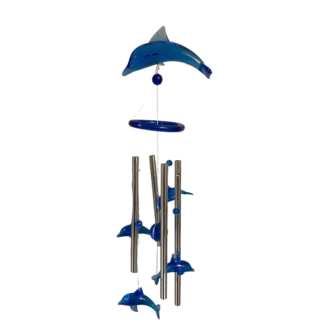 BLUE DOLPHIN SHELL WIND CHIME