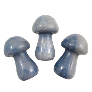 Mushrooms SMALL Blue Quartz - 35mm - Price Each - China - NEW722