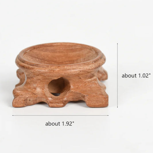 50 x 24mm Sphere Stand Natural Wooden - 1.92 x 1.02 inch - NEW1022