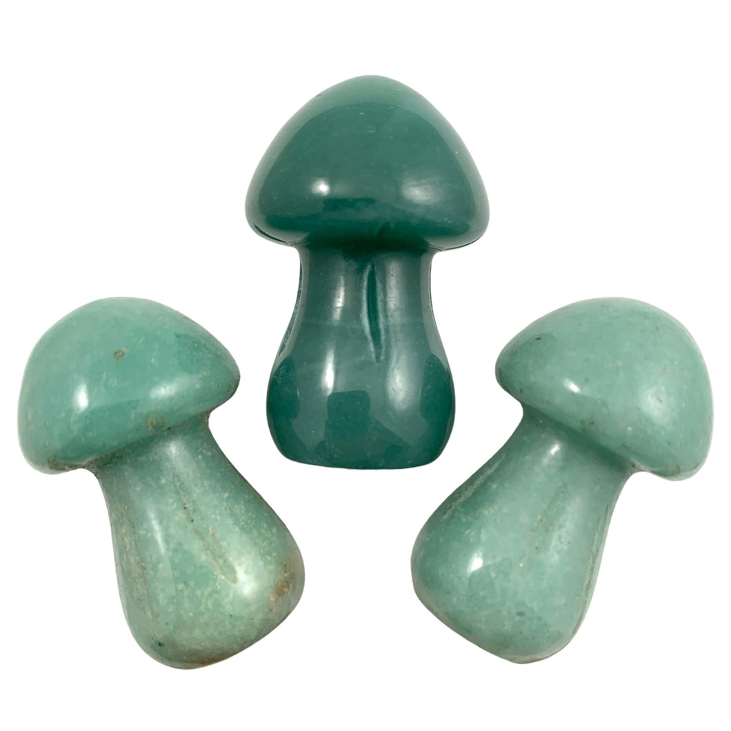 Mushrooms SMALL GREEN AVENTURINE - 35mm - Price Each - China - NEW722