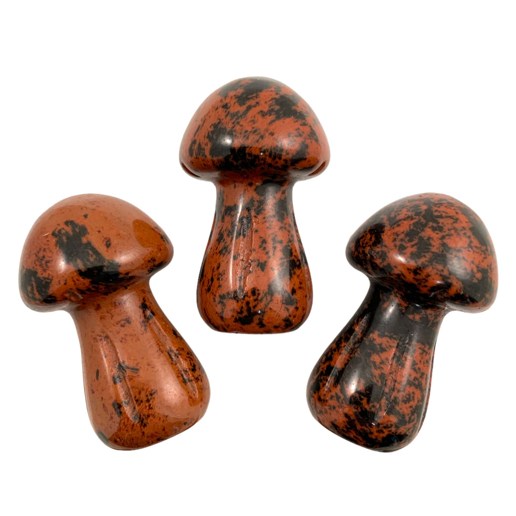 Mushrooms SMALL Mahogany Obsidian - 35mm - Price Each - China - NEW722