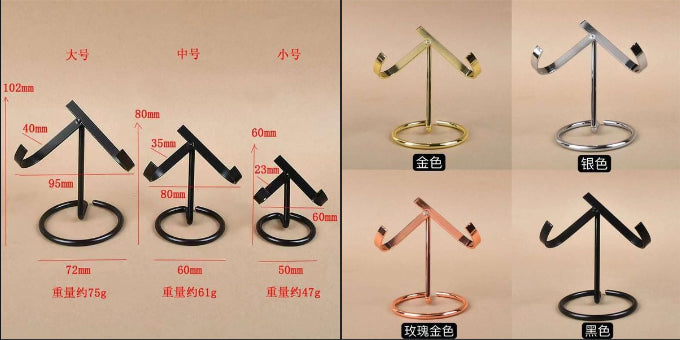 Large Gold Metal Display Stand - 95x102 with 72mm Base - China - NEW224