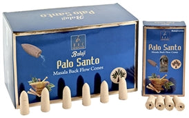 Balaji - Palo Santo - Backflow Incense Cones 10 per inner box (12/boxes) NEW1220