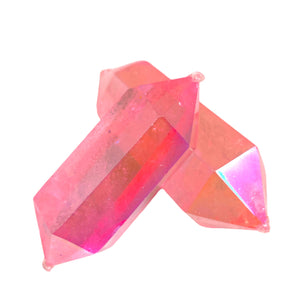 Clear Quartz Aura Pink - 3-4 inch - Price per gram - NEW423 - Double Terminated Polished Points