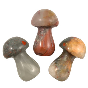 Mushrooms SMALL Africa Blood Stone - 35mm - Price Each - China - NEW722