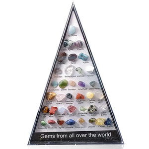 Gemstones Around The World Triangular Tray Black - NEW523