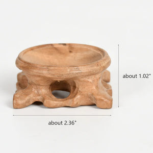 60 x 25mm - Sphere Stand Natural Wooden - 2.36 x 1.02 inch -  NEW1022