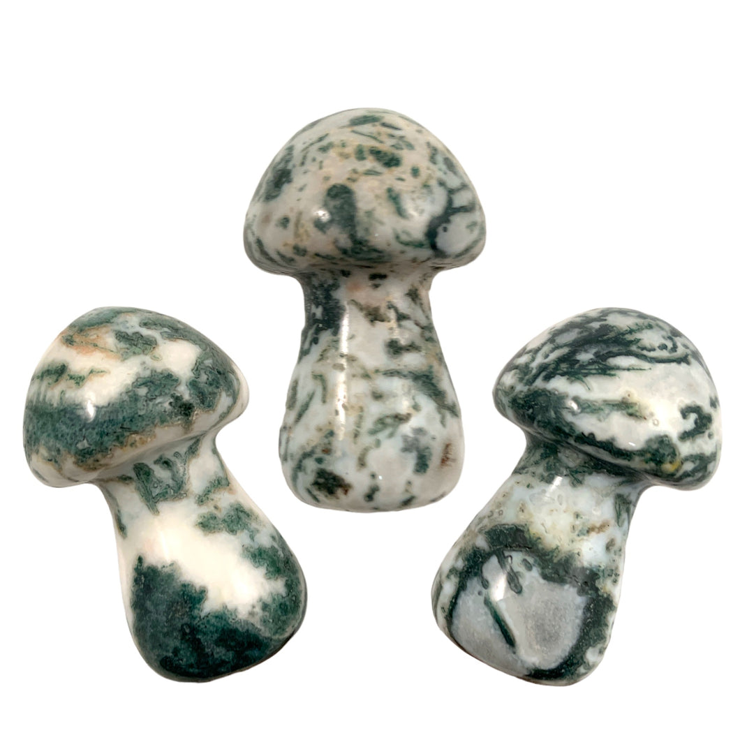 Mushrooms SMALL Tree Agate - 35mm - Price Each - China - NEW722