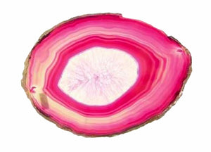 Agate Slices Pink - Grade A Size #3 - 3.5 x 2.75 inch - 9 to 12cm x 7 to 9cm - NEW1121